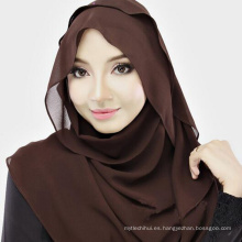 Cómoda mujer elegante moda musulmana hijab bufanda guangzhou